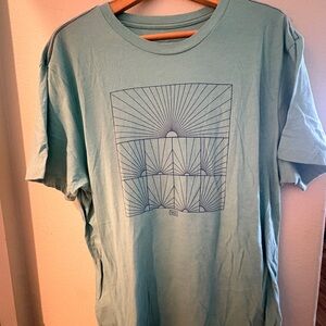 RVCA Sky Blue Sunburst Tee